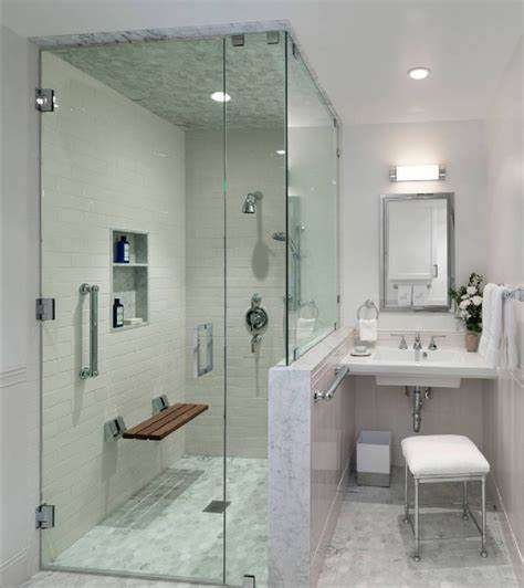 Bathroom glass partition